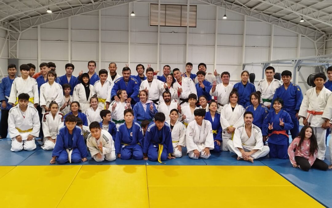 Judokas de la Araucanía y Los Ríos se perfeccionan con el Programa “Entrena con…” de la Federación de Judo de Chile FDN